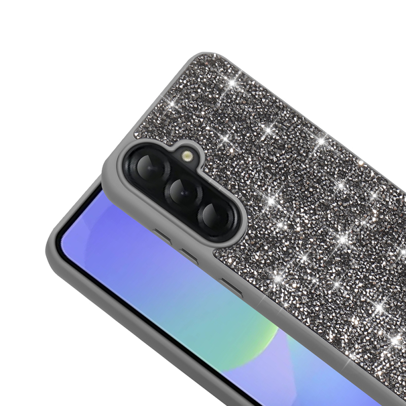 Galaxy A56 Kılıf Parlak Taşlı Tasarım Zore Pırlanta Kapak - 14