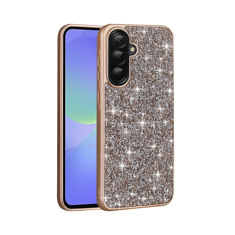 Galaxy A56 Kılıf Parlak Taşlı Tasarım Zore Pırlanta Kapak - 3