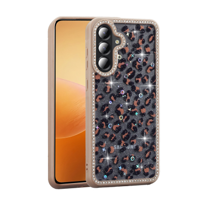 Galaxy A56 Kılıf Taşlı ve Simli Tasarım Zore Azra Kapak - 3