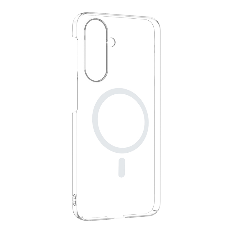 Galaxy A57 Case Camera Protection M-Safe Charging Feature Zore London Transparent Hard PC Cover - 1