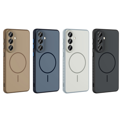 Galaxy A57 Case M-safe Charging Enabled Zore Tea Cover - 14