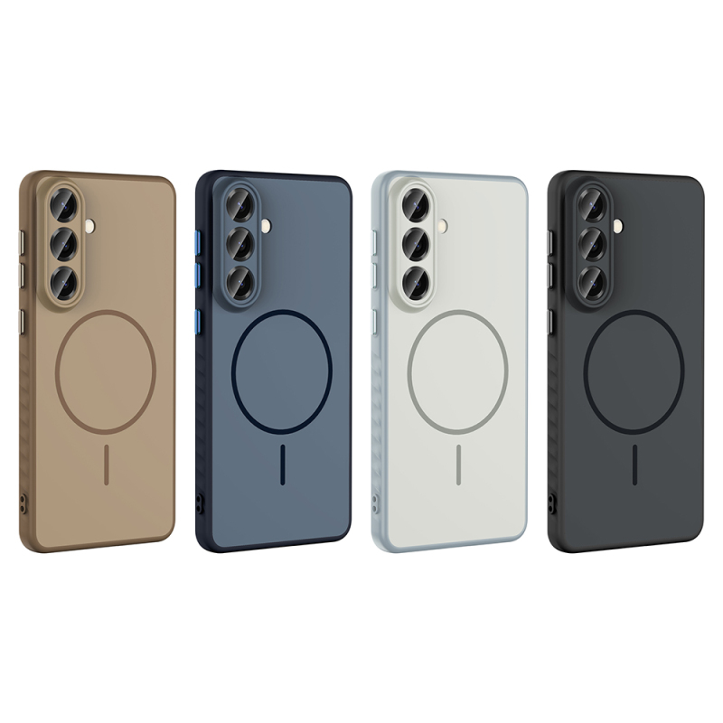 Galaxy A57 Case M-safe Charging Enabled Zore Tea Cover - 14