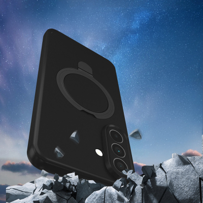 Galaxy A57 Case M-safe Charging Stand Zore Samara Cover - 5