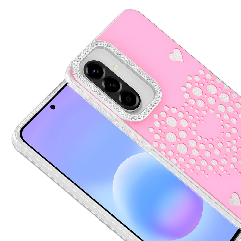 Galaxy A57 Kılıf Damla Taşlı Zore Rivas Sert PC Kapak - 4