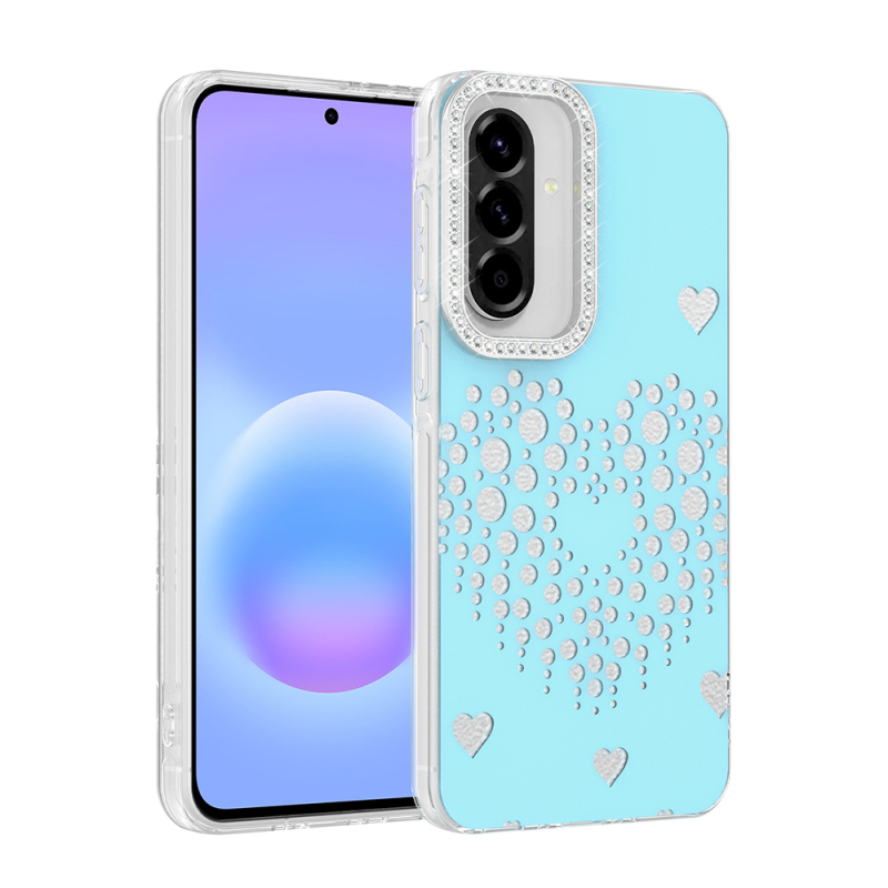 Galaxy A57 Kılıf Damla Taşlı Zore Rivas Sert PC Kapak - 2