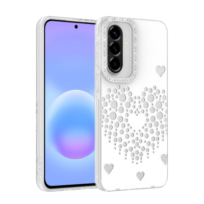 Galaxy A57 Kılıf Damla Taşlı Zore Rivas Sert PC Kapak - 3