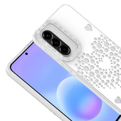 Galaxy A57 Kılıf Damla Taşlı Zore Rivas Sert PC Kapak - 8