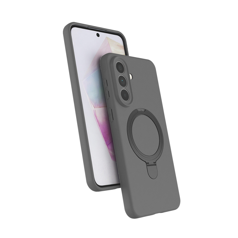 Galaxy A57 Kılıf M-safe Şarj Özellikli Standlı Zore Samara Kapak - 4