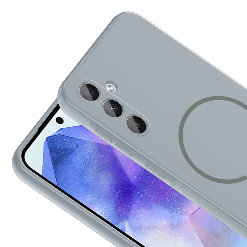 Galaxy A57 Kılıf M-safe Şarj Özellikli Zore Meta Kapak - 15