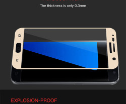 Galaxy A7 2016 Zore Ekranı Tam Kaplayan Düz Cam Koruyucu - 4