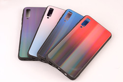 Galaxy A7 2018 Kılıf Zore Friz Cam Kapak - 4
