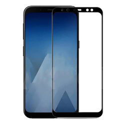 Galaxy A7 2018 Zore Kenarları Kırılmaya Dayanıklı Cam Ekran Koruyucu - 1