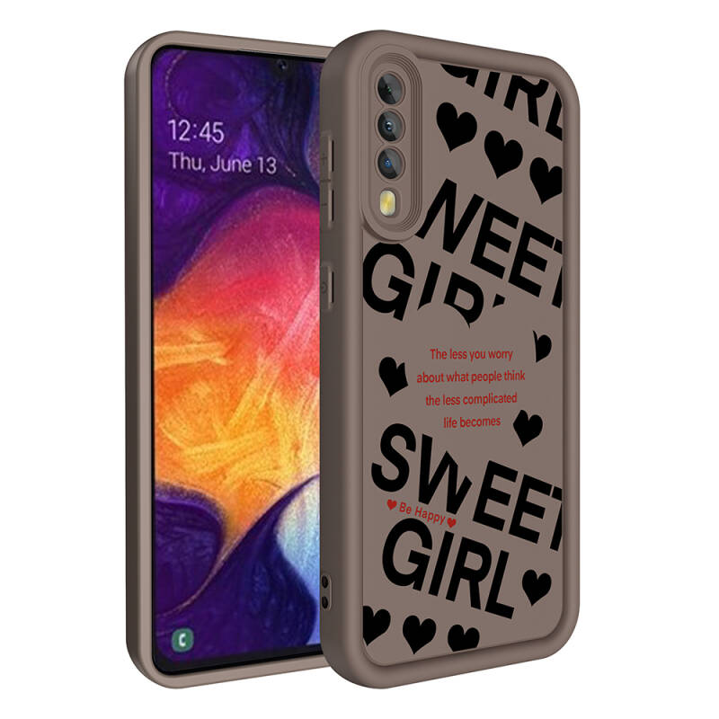 Galaxy A70 Case Camera Protected Printed Back Surface Zore Klas Cover - 4