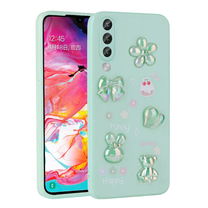 Galaxy A70 Case Relief Figured Shiny Zore Toys Silicone Cover - 1