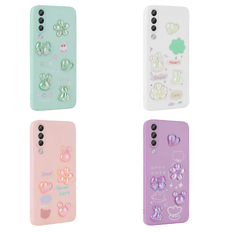 Galaxy A70 Case Relief Figured Shiny Zore Toys Silicone Cover - 2