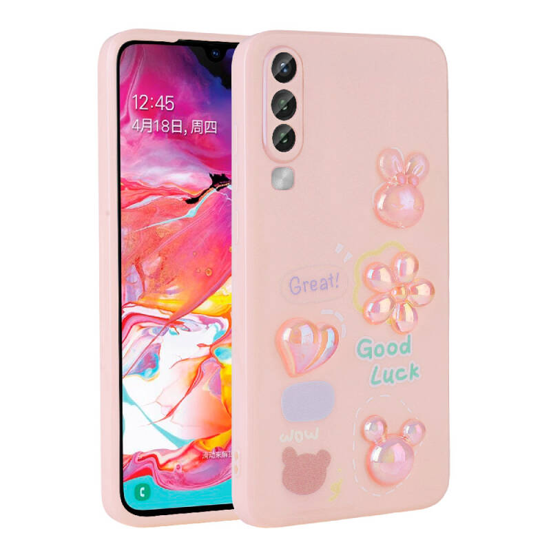 Galaxy A70 Case Relief Figured Shiny Zore Toys Silicone Cover - 6