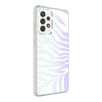 Galaxy A72 Case Zore M-Blue Patterned Cover - 3