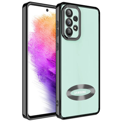 Galaxy A73 Case Camera Protected Zore Omega Cover With Logo - 5