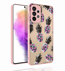 Galaxy A73 Case Patterned Camera Protected Glossy Zore Nora Cover - 3