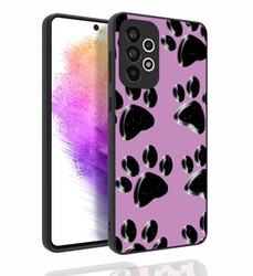 Galaxy A73 Case Patterned Camera Protected Glossy Zore Nora Cover - 5