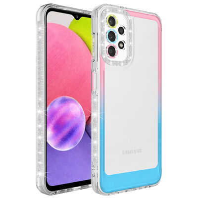 Galaxy A73 Case Silvery and Color Transition Design Lens Protected Zore Park Cover - 7