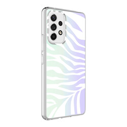 Galaxy A73 Case Zore M-Blue Patterned Cover - 3