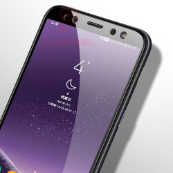 Galaxy A8 2018 Zore Kenarları Kırılmaya Dayanıklı Cam Ekran Koruyucu - 1