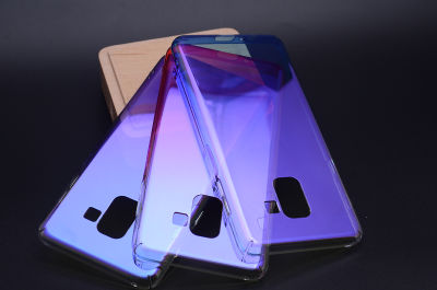 Galaxy A8 2018 Kılıf Zore Renkli Transparan Kapak - 2