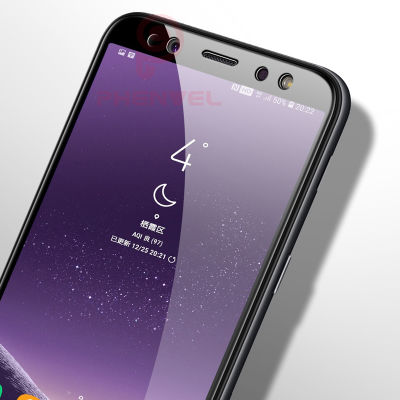 Galaxy A8 Plus 2018 Zore Kenarları Kırılmaya Dayanıklı Cam Ekran Koruyucu - 6