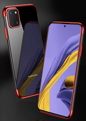 Galaxy A81 (Note 10 Lite) Case Zore Dört Köşeli Lazer Silicon Cover - 8