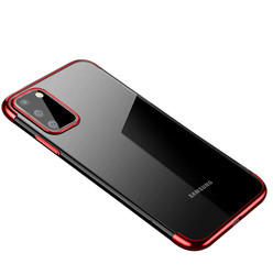 Galaxy A91 (S10 Lite) Case Zore Dört Köşeli Lazer Silicon Cover - 1