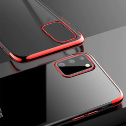 Galaxy A91 (S10 Lite) Case Zore Dört Köşeli Lazer Silicon Cover - 6