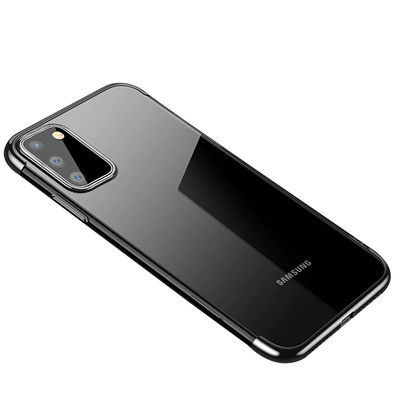 Galaxy A91 (S10 Lite) Case Zore Dört Köşeli Lazer Silicon Cover - 10