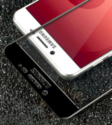 Galaxy C5 Pro Zore Ekranı Tam Kaplayan Düz Cam Koruyucu - 5