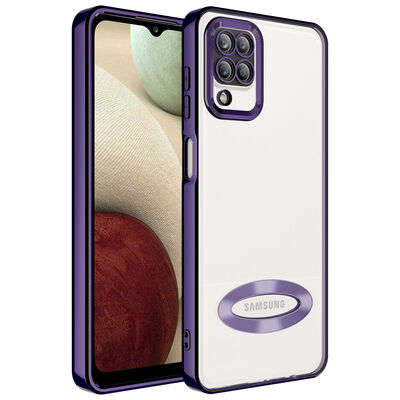 Galaxy M12 Case Camera Protected Zore Omega Cover With Logo - 6