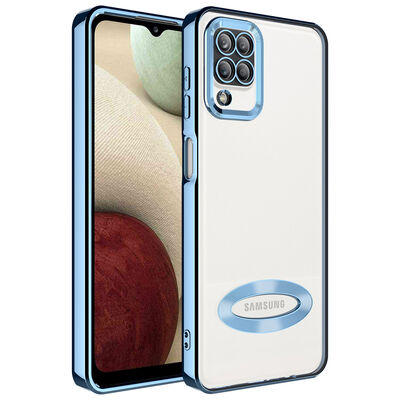 Galaxy M12 Case Camera Protected Zore Omega Cover With Logo - 9