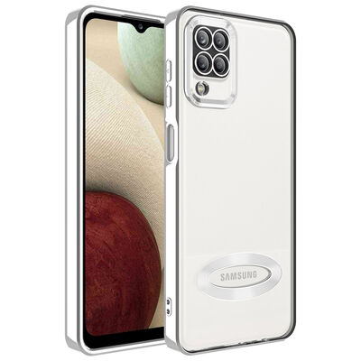 Galaxy M12 Case Camera Protected Zore Omega Cover With Logo - 8