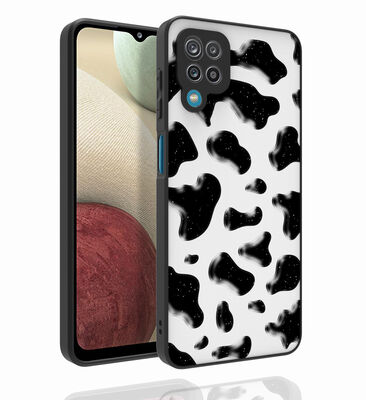 Galaxy M12 Case Patterned Camera Protected Glossy Zore Nora Cover - 4