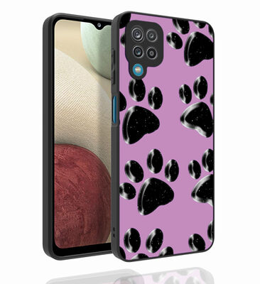 Galaxy M12 Case Patterned Camera Protected Glossy Zore Nora Cover - 5