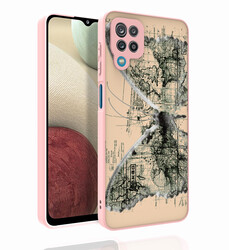 Galaxy M12 Case Patterned Camera Protected Glossy Zore Nora Cover - 6