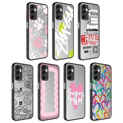 Galaxy M14 Case Mirror Patterned Camera Protected Glossy Zore Mirror Cover - 2