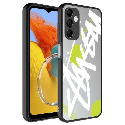 Galaxy M14 Case Mirror Patterned Camera Protected Glossy Zore Mirror Cover - 5