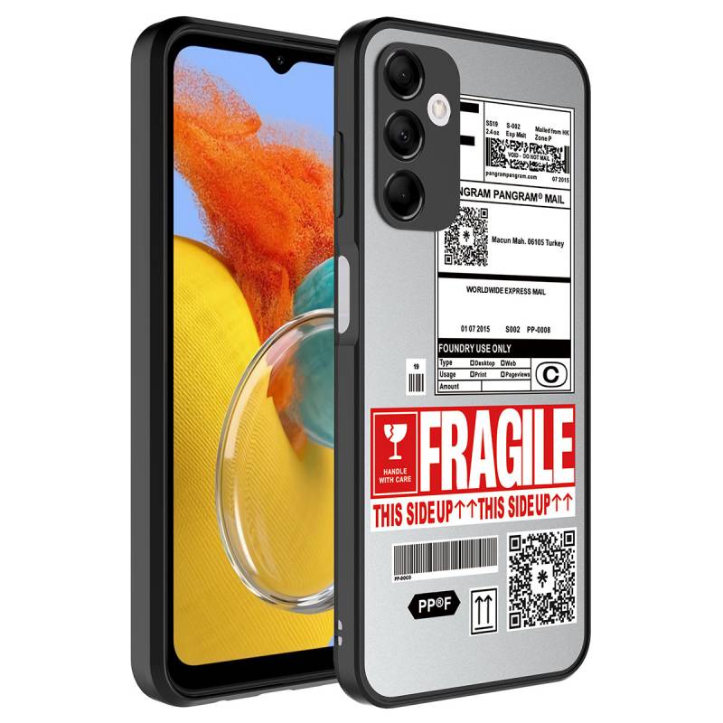 Galaxy M14 Case Mirror Patterned Camera Protected Glossy Zore Mirror Cover - 6