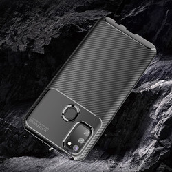 Galaxy M21 Case Zore Negro Silicon Cover - 4
