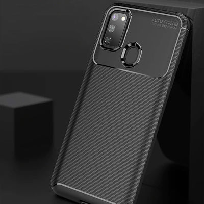Galaxy M21 Case Zore Negro Silicon Cover - 7
