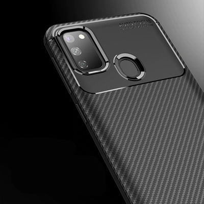 Galaxy M21 Case Zore Negro Silicon Cover - 8