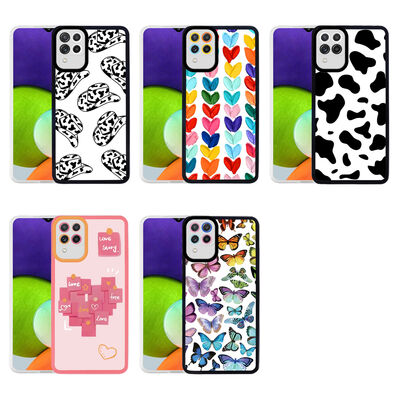 Galaxy M22 Case Zore M-Fit Patterned Cover - 2