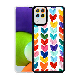 Galaxy M22 Case Zore M-Fit Patterned Cover - 1