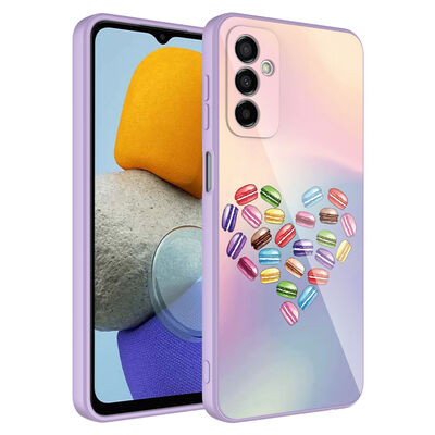 Galaxy M23 Case Camera Protected Patterned Hard Silicone Zore Epoxy Cover - 9