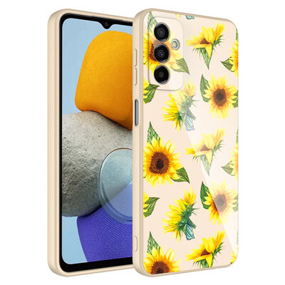 Galaxy M23 Case Camera Protected Patterned Hard Silicone Zore Epoxy Cover - 7